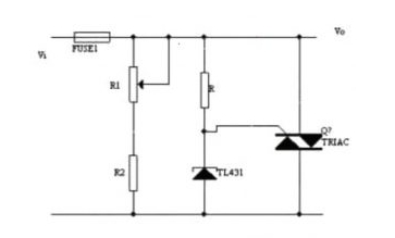 Circuit diagram for overvoltage protection using TL431 Circuit diagram for overvoltage protection using TL431